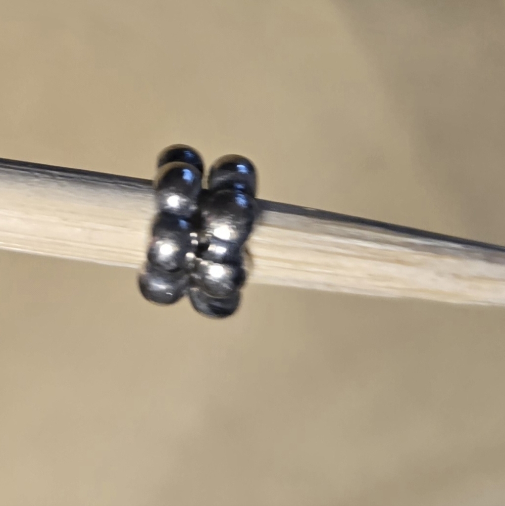Pandora Murano glass charm beads and sterling silver spacers. Retired - Picture 5 of 16